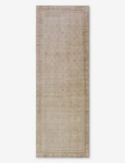 Vintage Turkish Hand-Knotted Wool Runner Rug No. 258, 3'4" X 9'5"