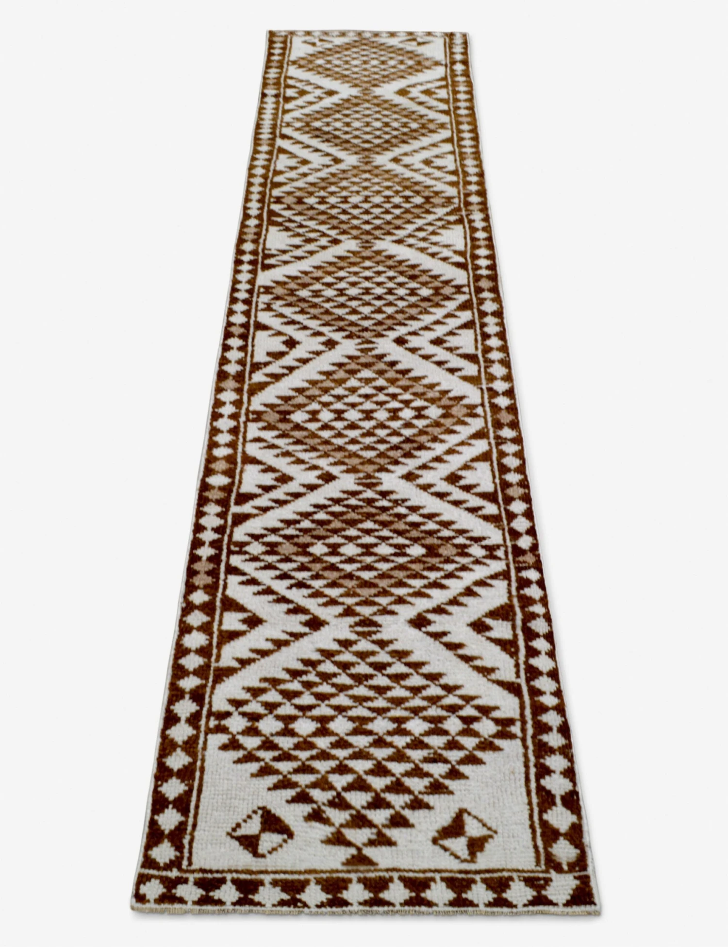 Vintage Turkish Hand-Knotted Wool Runner Rug No. 269, 2'7" X 11'8" 4 Vintage Turkish Hand-Knotted Wool Runner Rug No. 269, 2'7" X 11'8" - Image 2