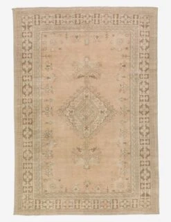 Vintage Turkish Hand-Knotted Wool Rug No. 418, 6'5" X 9'7"