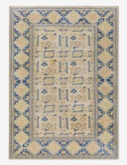 Vintage Turkish Hand-Knotted Wool Rug No. 425, 5' X 6'9"