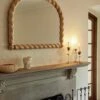 Braided Mantel Mirror By Sarah Sherman Samuel -Home Decor Sale Lulu and Georgia 6c EVERGREENMantleShootarounds 0286 Site Crop Lifestyle