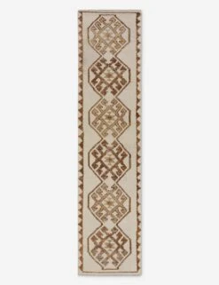 Vintage Turkish Hand-Knotted Wool Runner Rug No. 252, 2'6" X 10'7"