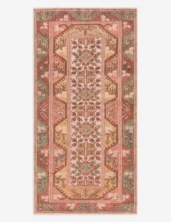 Vintage Turkish Hand-Knotted Wool Rug No. 437, 3'1" X 6'5"