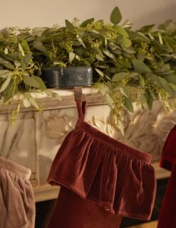 Bertram Stocking Holder -Home Decor Sale Lulu and Georgia 9 MantleVignettes 1412 Site Crop Lifestyle