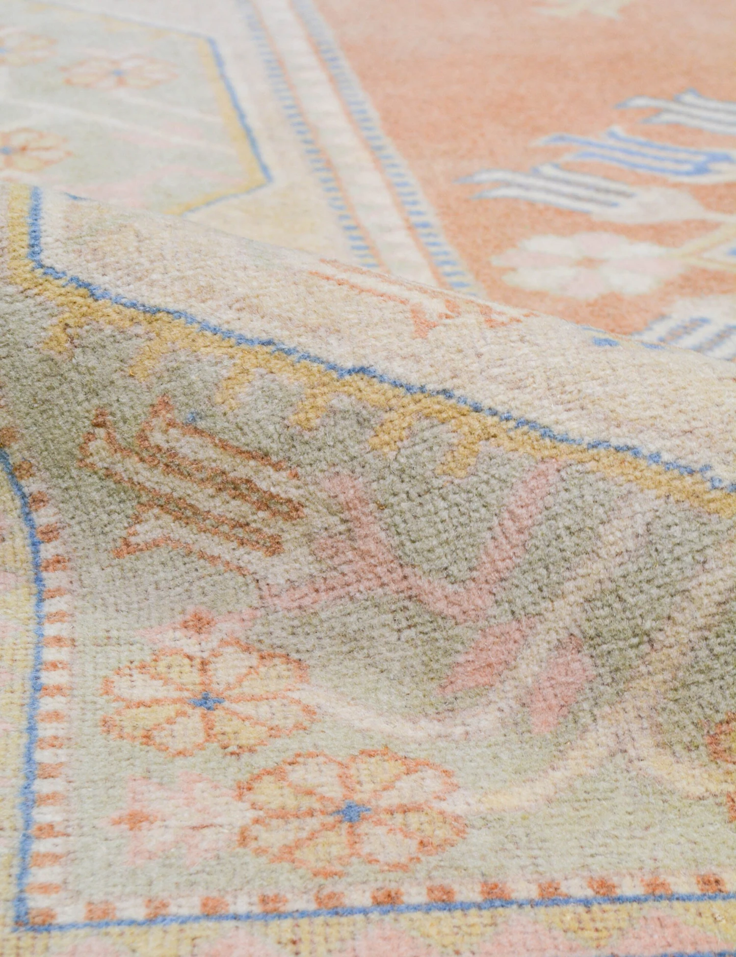 Vintage Turkish Hand-Knotted Wool Rug No. 466, 5' X 8' 2" 5 Vintage Turkish Hand-Knotted Wool Rug No. 466, 5' X 8' 2" - Image 3