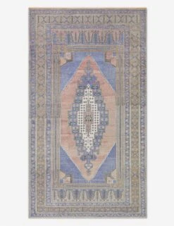 Vintage Turkish Hand-Knotted Wool Rug No. 480, 5' 2" X 9' 3"