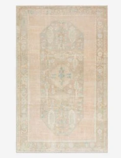 Vintage Turkish Hand-Knotted Wool Rug No. 482, 6' 1" X 9' 8"