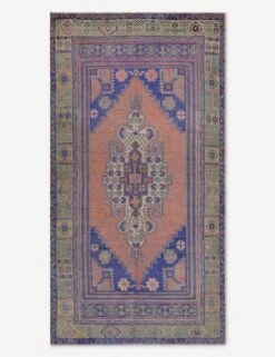 Vintage Turkish Hand-Knotted Wool Rug No. 495, 4' 2" X 7' 9"
