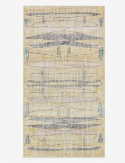 Vintage Turkish Hand-Knotted Wool Rug No. 498, 3' 8" X 7'