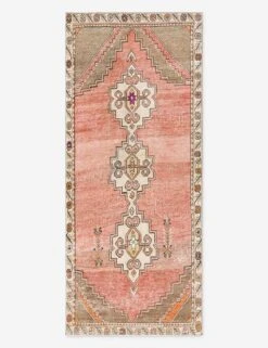 Vintage Turkish Hand-Knotted Wool Runner Rug No. 290, 3' X 6' 9