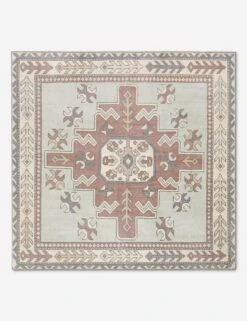 Vintage Turkish Hand-Knotted Wool Rug No. 523, 5' X 5'