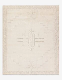 Ansa Hand-Knotted Wool-Blend Moroccan-Style Rug