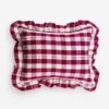 Abigail Ruffle Pillow By Archive NY -Home Decor Sale Lulu and Georgia AbigailCranberryPillows 7 efd0472e eefa 4cf0 9ec4 bc40ddef0264
