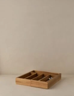 Lenz Expandable Cutlery Tray -Home Decor Sale Lulu and Georgia AcaciaExpandableCutleryTray L0492287 244 Product