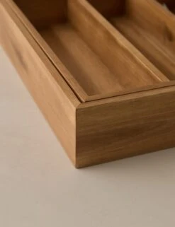 Lenz Expandable Cutlery Tray -Home Decor Sale Lulu and Georgia AcaciaExpandableCutleryTray L0492287 251 Product