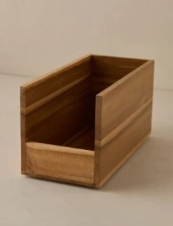 Brenna Low-Front Bin -Home Decor Sale Lulu and Georgia AcaciaLowFrontBin 10x4.5x5 L0492284 226 Product