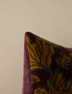 Agnetha Velvet Pillow -Home Decor Sale Lulu and Georgia AgnethaVelvetPillow Boysenberry Square A0661038B 5 Product