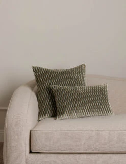 Allegra Velvet Pillow By Scalamandre -Home Decor Sale Lulu and Georgia AllegraVelvetPillowSiblingShot Mineral 945 Product