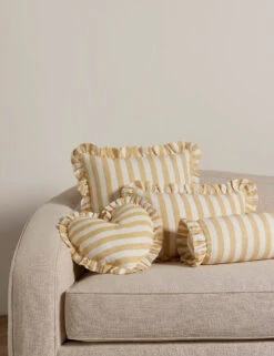 Amaroso Linen Ruffle Pillow -Home Decor Sale Lulu and Georgia AmarosoLinenPillowCoverFamilyshot IvoryandButter 1087 Product a043f37a cc85 4eff 9b88 b4af318f43b3