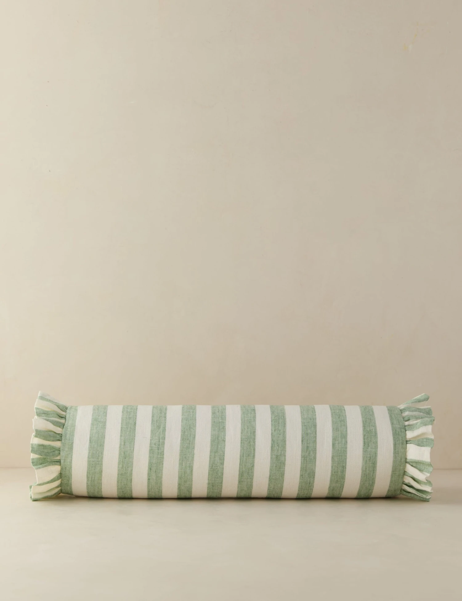 Amaroso Linen Ruffle Bolster Pillow - Image 14