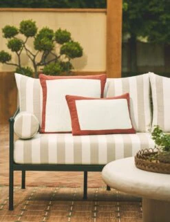 Amica Indoor / Outdoor Pillow -Home Decor Sale Lulu and Georgia AmicaIndoor OutdoorWovenPillow Sunburn Square A0660238B Site Crop Lifestyle