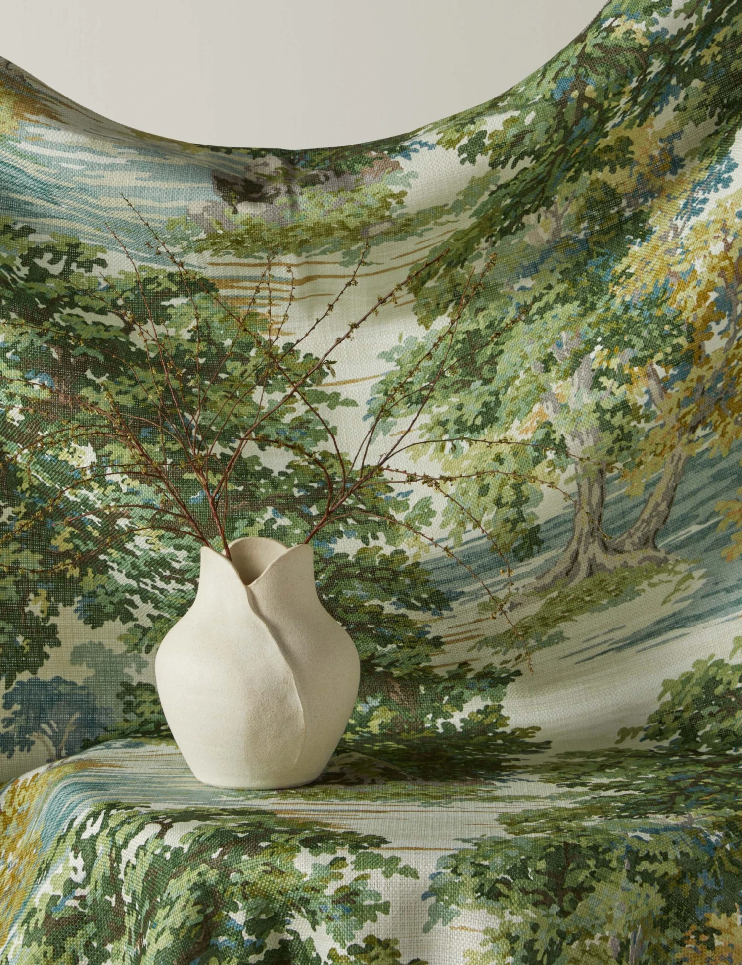 Ancient Canopy Viscose Fabric By Morris & Co. - Image 4