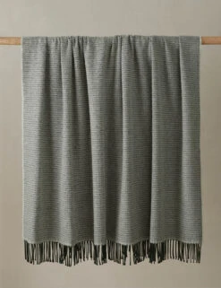 Beaumont Lambswool Throw -Home Decor Sale Lulu and Georgia BeaumontLambswoolThrow Pine A0659637 product 0018