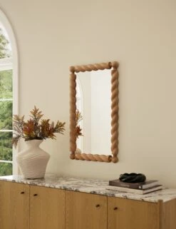 Wrinkle Vase By Sarah Sherman Samuel -Home Decor Sale Lulu and Georgia Braided Mirror Wide 3056 1 Lifestyle d51484ea e493 41f0 a61d 51b9221560a3