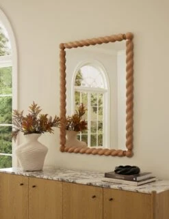 Braided Mirror By Sarah Sherman Samuel -Home Decor Sale Lulu and Georgia Braided Mirror Wide 3056 Lifestyle