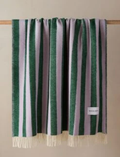 Candy Wrap Throw By Maison Deux -Home Decor Sale Lulu and Georgia CandyWrapBlanket LilacGreen A0661558 859 Product