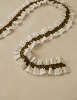 Carlen Linen Satin Garland -Home Decor Sale Lulu and Georgia CarlenLinenSatinGarland Olive A0661250 682 Product