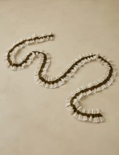 Carlen Linen Satin Garland -Home Decor Sale Lulu and Georgia CarlenLinenSatinGarland Olive A0661250 684 Product