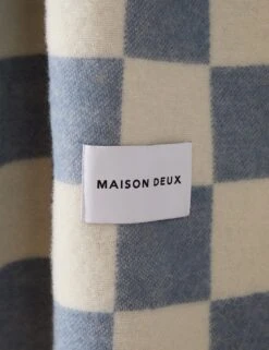 Checkerboard Throw By Maison Deux -Home Decor Sale Lulu and Georgia CheckerboardBlanket DenimWhite A0661561 832 Product