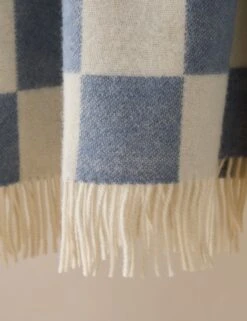 Checkerboard Throw By Maison Deux -Home Decor Sale Lulu and Georgia CheckerboardBlanket DenimWhite A0661561 833 Product