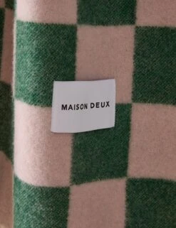 Checkerboard Throw By Maison Deux -Home Decor Sale Lulu and Georgia CheckerboardBlanket GreenPink A0661560 826 Product