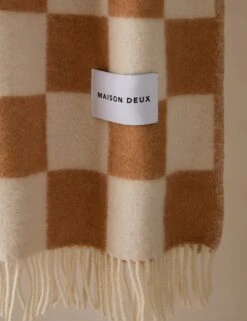 Checkerboard Throw By Maison Deux -Home Decor Sale Lulu and Georgia CheckerboardBlanket TerraWhite A0661562 842 Product