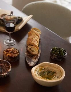 Marble Bowl By Chloé Crane-Leroux X Anastasio Home -Home Decor Sale Lulu and Georgia Chloe Crane Leroux Anastasio Home TABLESCAPE 3189 Site Crop Lifestyle 3 71b3891e 78b9 4e6b bebd 650d410edd6b