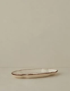 Oval Serving Dish By Stephanie Dawn Matthias -Home Decor Sale Lulu and Georgia CreamOvalServingDishbyStephanieDawnMatthias ChocolateandCream A0659713 0516 product