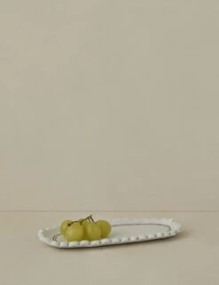 Scalloped Serving Dish By Stephanie Dawn Matthias -Home Decor Sale Lulu and Georgia CroissantServingDishbyStephanieDawnMatthias Cream A0659709 0539 product