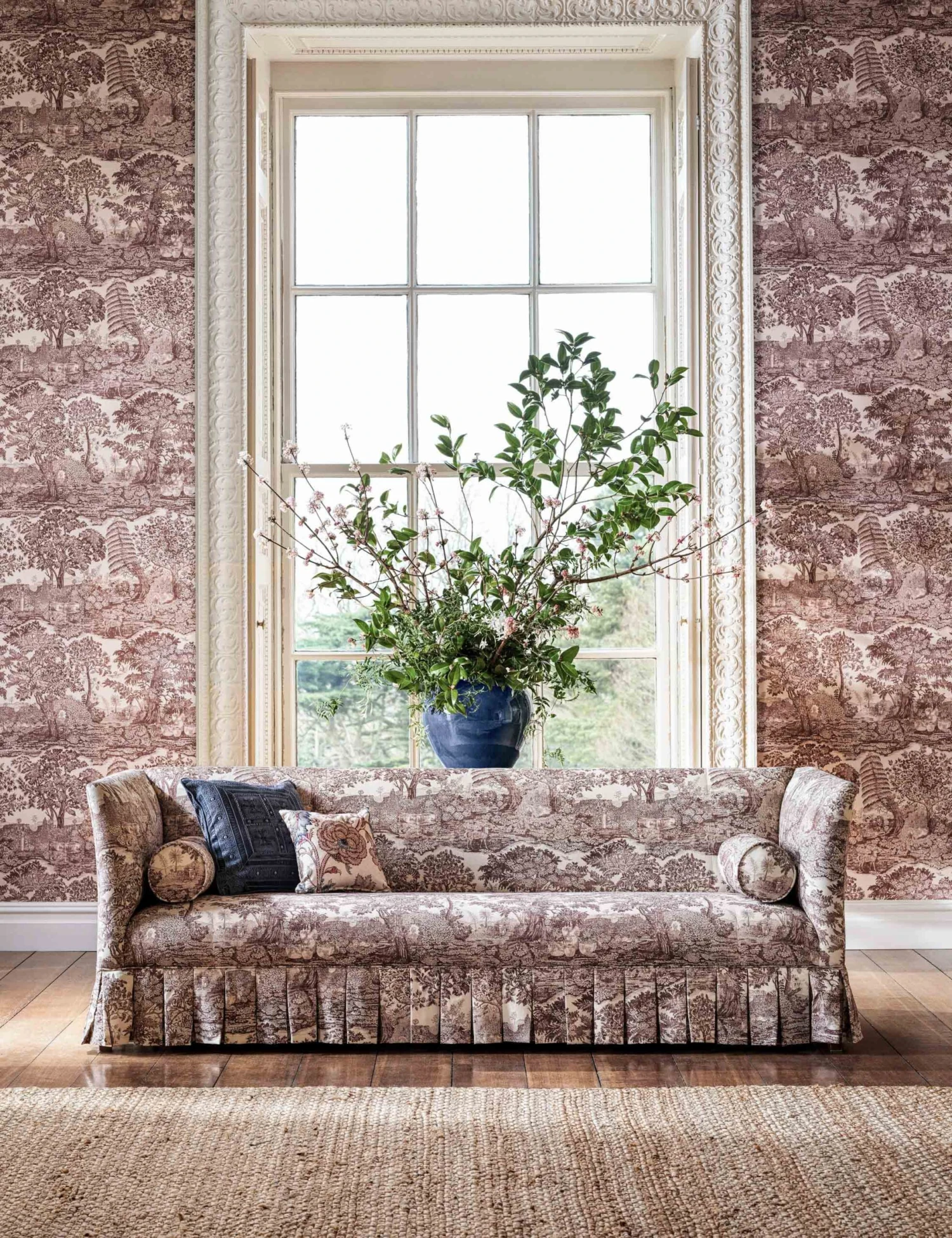 Highgrove Toile Wallpaper By Sanderson 3 Highgrove Toile Wallpaper By Sanderson