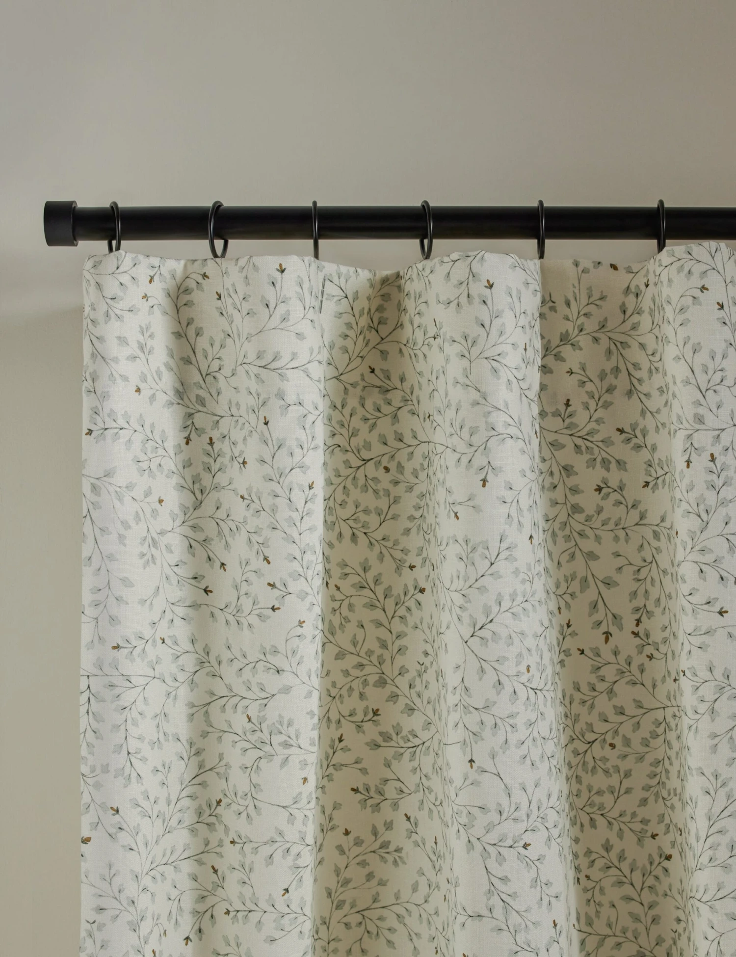 Dainty Leaves Linen Curtain Panel By Rylee + Cru - Image 3