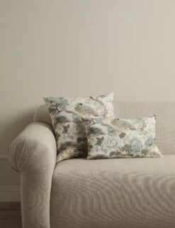 Shenyang Print Linen Pillow By Scalamandre 26 Shenyang Print Linen Pillow By Scalamandre -Home Decor Sale Lulu and Georgia EffiePillowGroupshot Midnight 0048 product