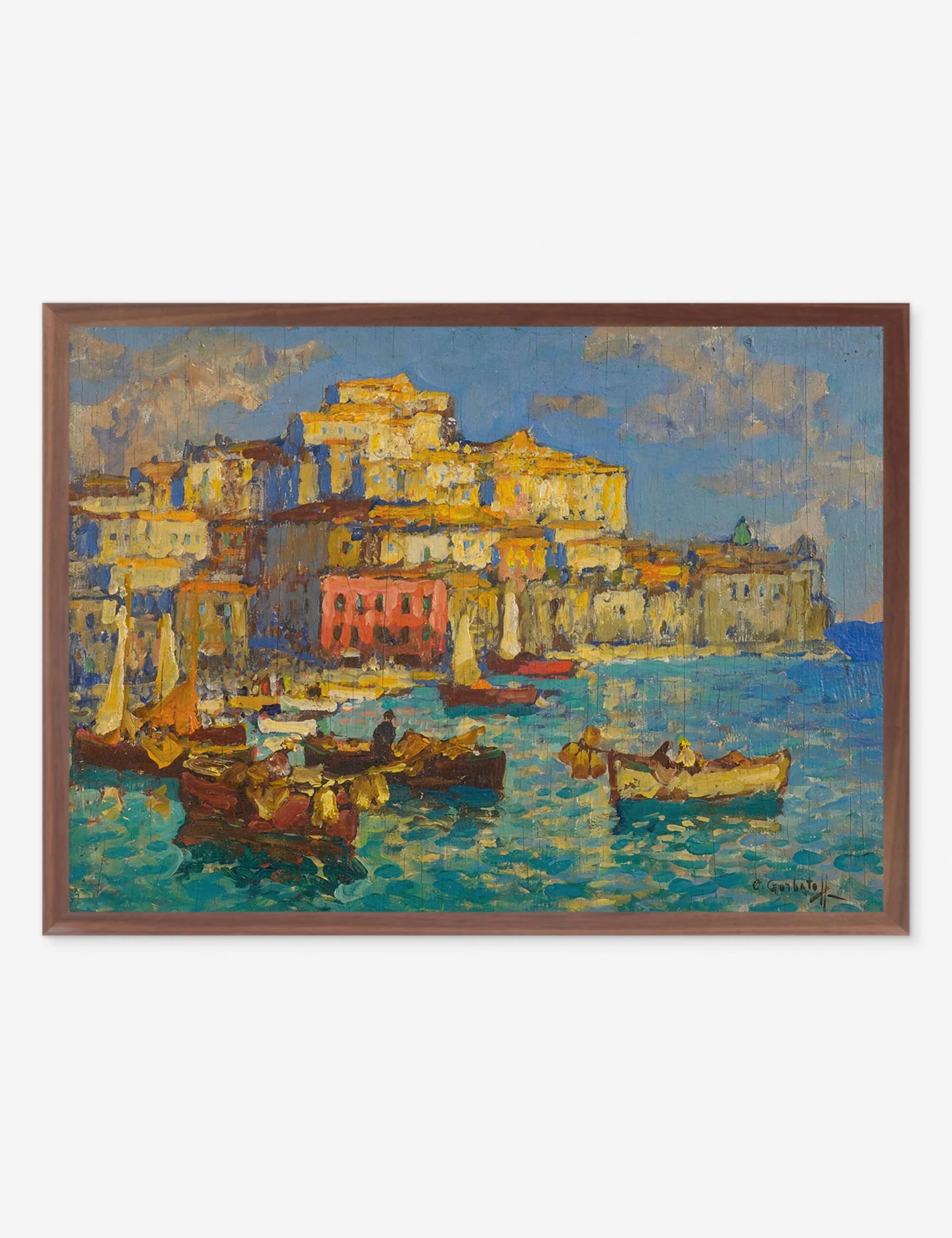 Harbor In Naples Print By Konstantin Gorbatov 5 Harbor In Naples Print By Konstantin Gorbatov - Image 3