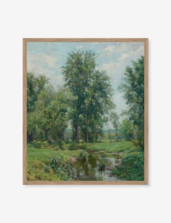 Springtime In Old Lyme, Connecticut Print By Hugh Bolton Jones -Home Decor Sale Lulu and Georgia GCFASpringtimeInOldLymeLightWalnut Product