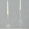 Glass Candlestick Pair (Set Of 2) By EtúHOME -Home Decor Sale Lulu and Georgia GEY517EC2 etuhome Clear Glass Candlestick Pair Medium 2 2 Product