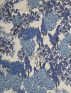 Garden Walk Linen Fabric By Sarah Sherman Samuel -Home Decor Sale Lulu and Georgia GardenWalkLinenFabric Blue L0490248 0629 Product