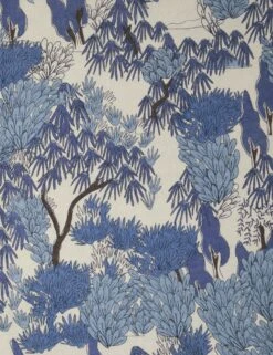 Garden Walk Linen Fabric By Sarah Sherman Samuel -Home Decor Sale Lulu and Georgia GardenWalkLinenFabric Blue L0490248 0630 Product