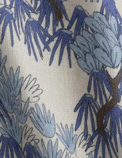 Garden Walk Linen Fabric By Sarah Sherman Samuel -Home Decor Sale Lulu and Georgia GardenWalkLinenFabric Blue L0490248 0666 Detail Product