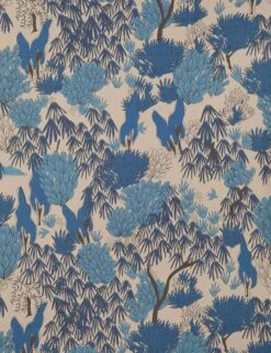 Garden Walk Paperweave Wallpaper By Sarah Sherman Samuel -Home Decor Sale Lulu and Georgia GardenWalkWallpaperbySarahShermanSamuel PaperWeave Blue A0661510 909 Product