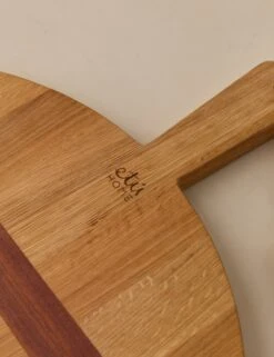Handcrafted Round Oak Serving Board By EtúHOME -Home Decor Sale Lulu and Georgia HandcraftedOakServingBoard Round L0481935 426 Product